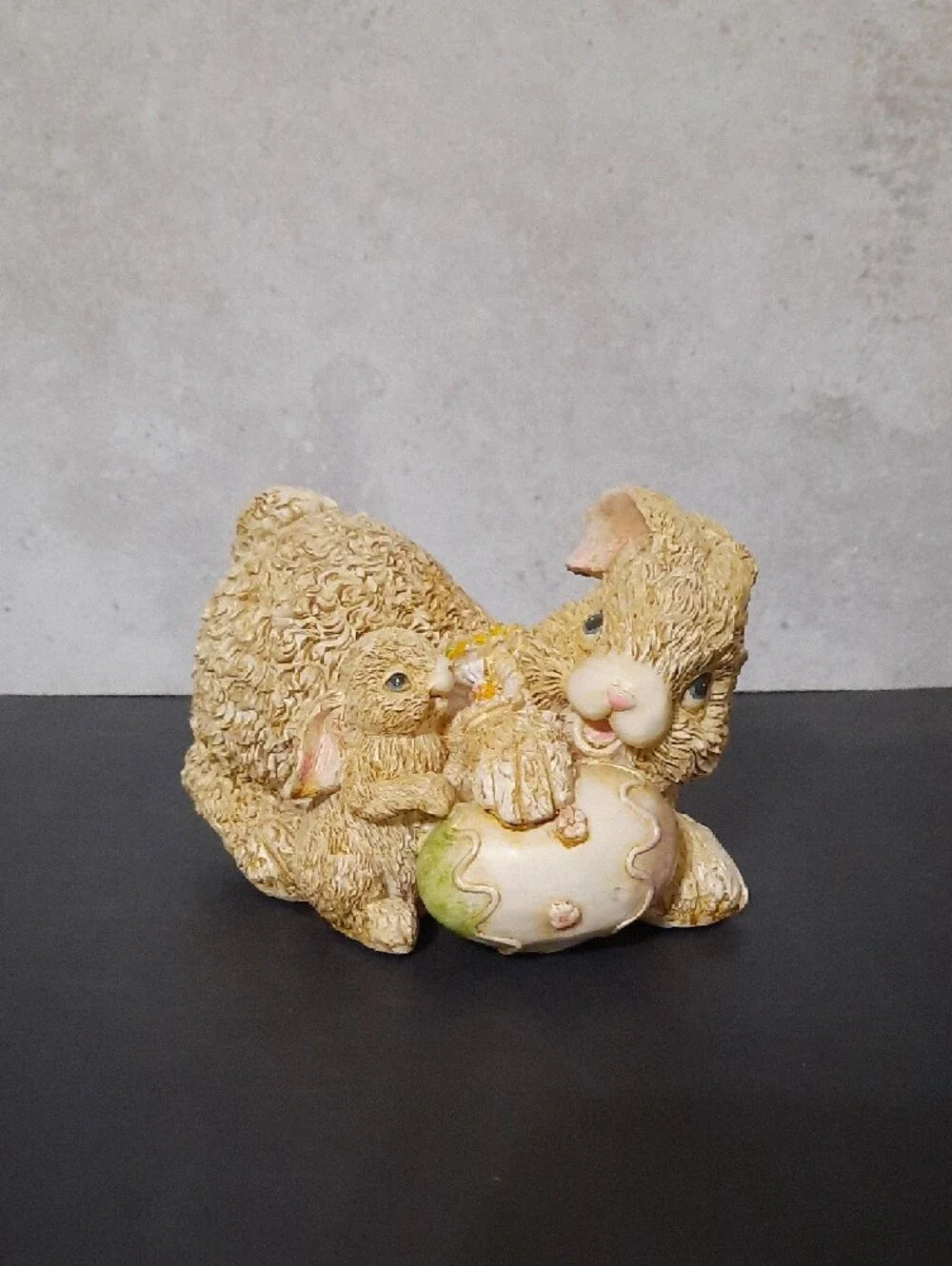 Beige Bunny Figurine with Decorative Egg - Picture 2 of 7